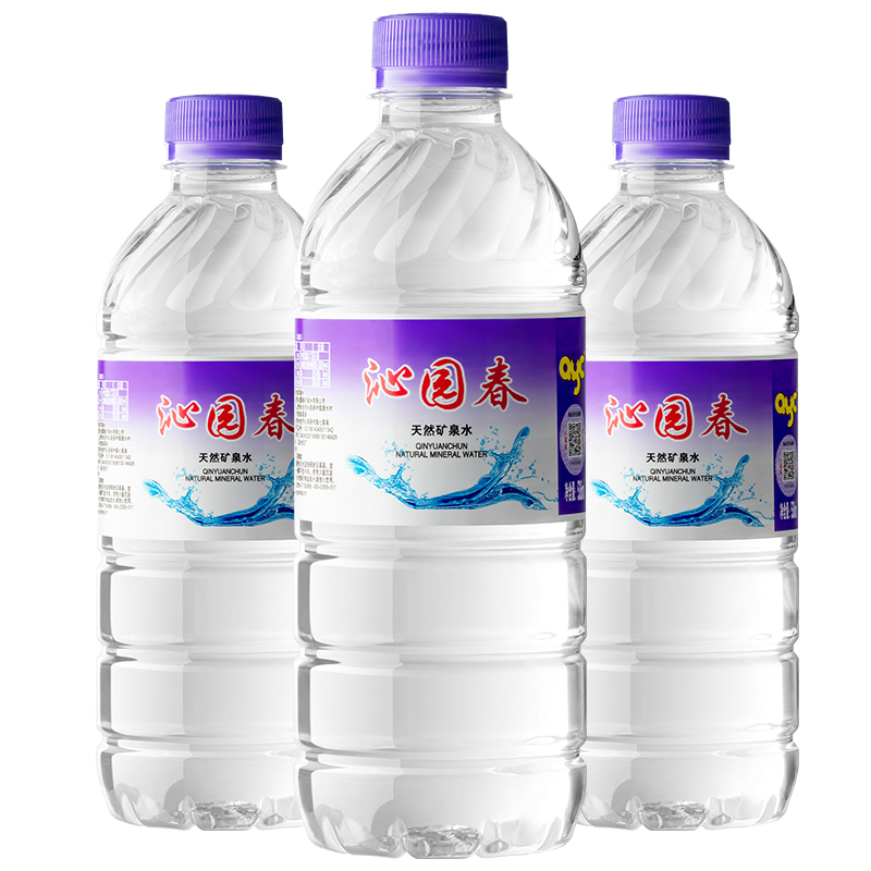 沁园春深岩天然矿泉水小瓶太行山碱性含锶高端泡茶水536ml*24整箱