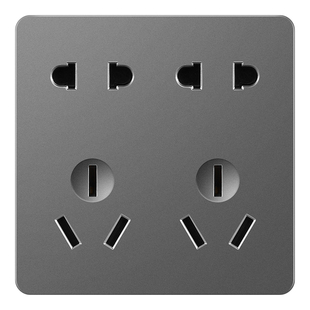 86型八孔十孔插座面板暗装墙壁多孔四孔六孔错位五孔一开八孔开关