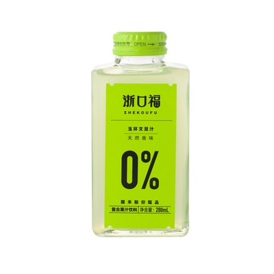 浙口福语田牧歌玉环文旦汁0色素0香精0防腐营养维C柚子汁厂家直发