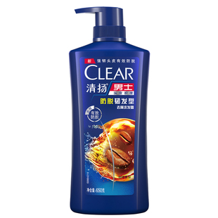 清扬去屑洗发水男士防脱韧发型头皮护理洗发露清爽控油洗头膏650g