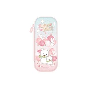 晨光宝琳娜花仙子大容量笔袋小学女生粉紫色多层高颜值铅笔收纳袋卡通多功能耐脏闪亮流沙文具袋贴纸可diy