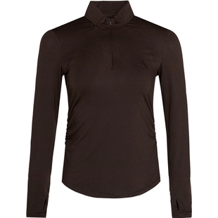 adidas阿迪达斯女子运动短款收腰休闲长袖T恤紧身健身衣KH2643