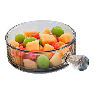 玻璃水果盘新款日式轻奢高颜值碗盘子家用客厅茶几零食糖果干果盘