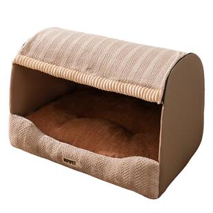 猫窝冬加厚保暖冬季御寒狗窝猫咪加热大睡窝封闭式安全感四季通用