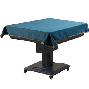 新中式自动麻将机盖布桌布防尘布盖巾棉麻布艺中国风麻将桌防尘罩