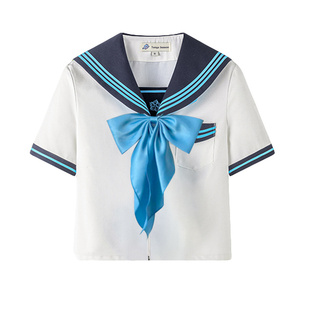 东京岁时记jk制服原创设计收腰水手服校供感jk套装甜美短袖衬衫夏