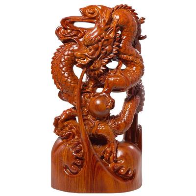 大师雕刻龙客厅中式花梨木