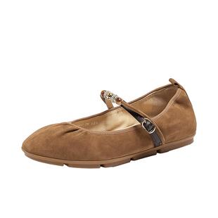 思加图2026新款芭蕾舞鞋玛丽珍鞋平底鞋浅口单鞋女鞋鞋子EJR07AQ6