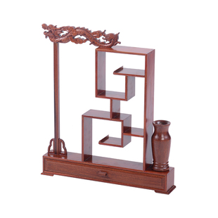 红木实木毛笔架笔挂花梨木红酸枝龙头毛笔挂文房四宝书法用品包邮