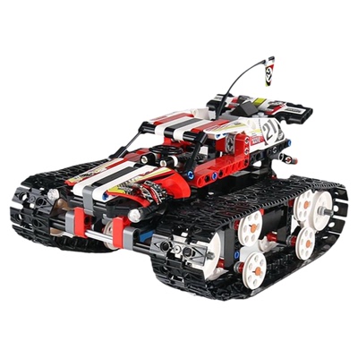双遥控履带车玩具拼装积木