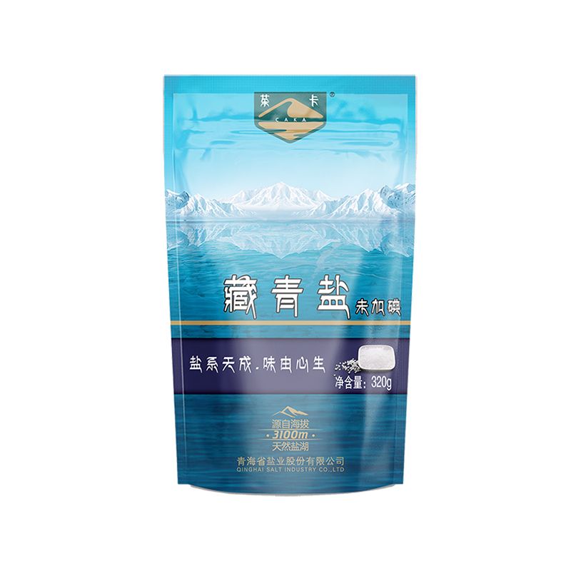 茶卡藏青盐高原生态绿色湖盐