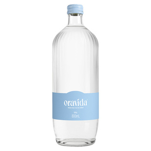 ORAVIDA新西兰进口兰维乐天然矿泉水360ml/800ml玻璃瓶高端气泡水