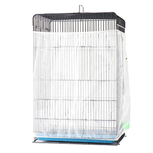 鸟笼罩防溅洒网纱玄凤虎皮鹦鹉笼子亚克力挡板防尘防蚊子罩衣纱网