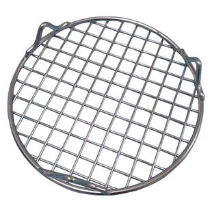 304不锈钢烧烤网圆形带脚碳烤网烤肉篦子家用烤炉烤肉网熏肉网