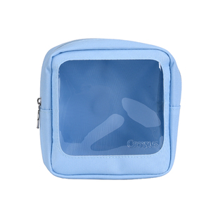 日本kokuyo国誉Campus推活系列高透明豆腐包娃娃遛娃挂包大容量痛包公仔玩偶收纳包手办谷子展示包金属挂链扣