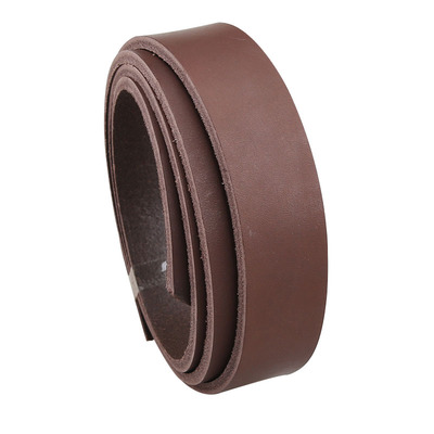 皮带条头层牛皮全粒面十字纹