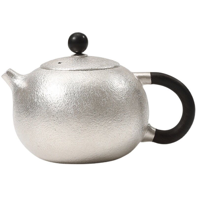 银壶纯银999泡茶壶纯手工一张打