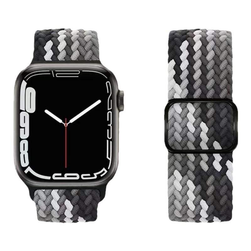 适用苹果iwatchs11/10手表带S8新款9尼龙编织ultra2/3腕表带applewatch S7智能6/5代se创意4小众3男女2运动