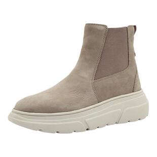 德国CAPRICE凯蝴蝶女鞋秋冬新品时尚牛皮厚底短靴切尔西靴25414