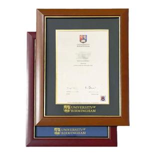 英国2区毕业证书相框A4欧洲校区证书荣誉展示框