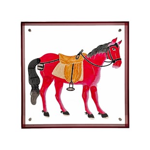 LIVETAI国风十二生肖马年非遗装饰画皮影剪纸亚克力框软装摆件