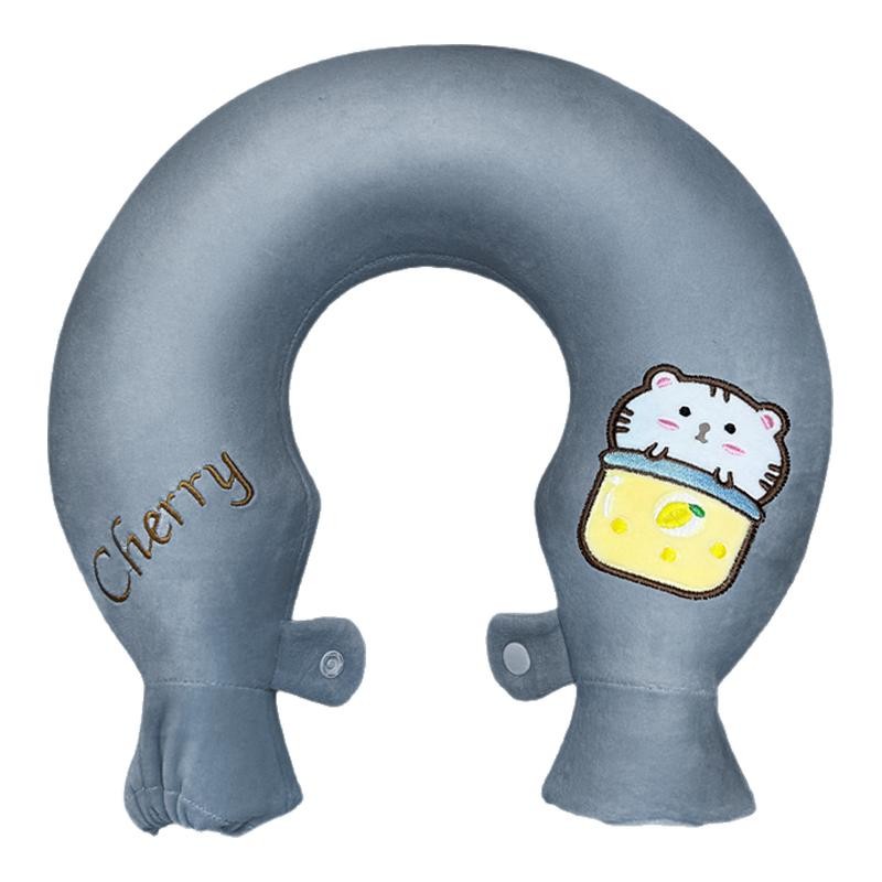 脖子肩颈热水袋注水灌水暖水袋颈椎热敷专用护肩颈部神器U型挂脖