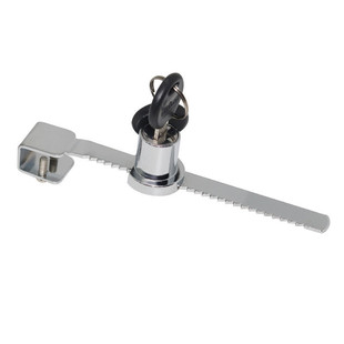 玻璃移门锁 玻璃柜锁 展示柜锁 玻璃锯齿锁推拉移门锁通开 冰柜锁