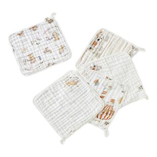 童泰婴儿方巾纯棉纱布宝宝口水巾新生儿柔软透气防吐奶垫巾擦脸巾