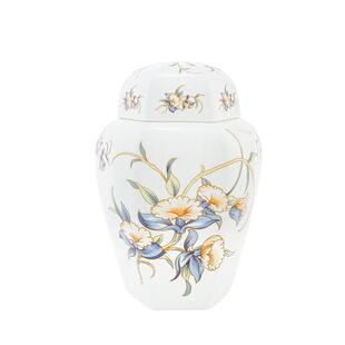 英国Aynsley安斯丽英式骨瓷大号六边形将军罐大型花瓶插花瓶摆件