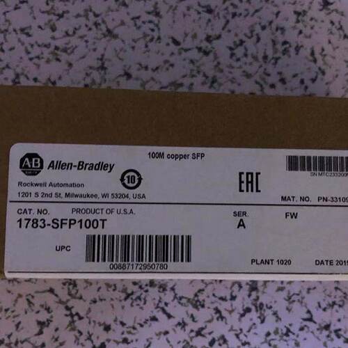 议价1783-SFP100T美国 罗克韦尔 AB 电口模块1783SFP100T 全新原