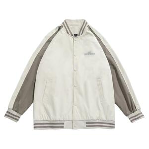 棒球服男秋款新款美式宽松外套