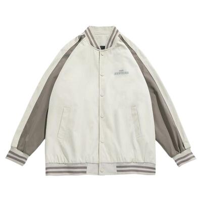 棒球服男秋款新款美式宽松外套