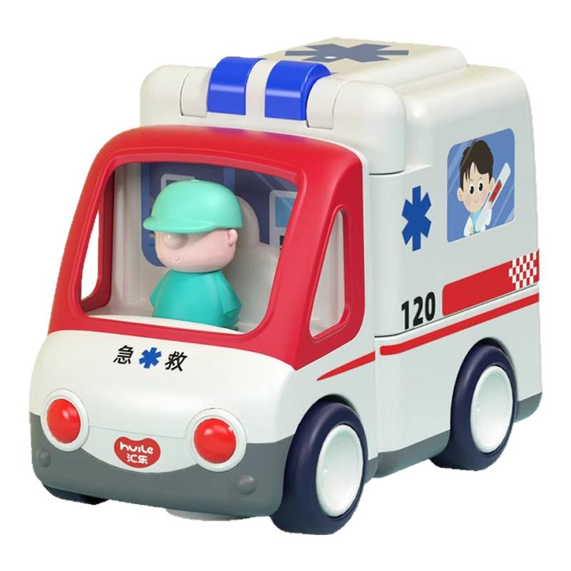 汇乐救护车玩具电动儿童男孩汽车