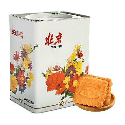 义利黄油饼干铁桶装酥性饼干