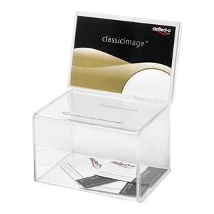 透明盒展会名片箱小号功德箱硬币收集箱透明投票意见抽奖箱