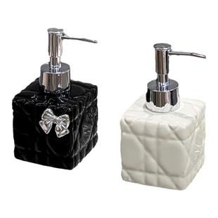 乳液分装瓶大容量高颜值沐浴露按压瓶高端陶瓷洗手液瓶子酒店空瓶