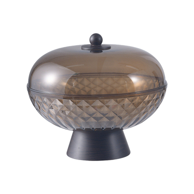 轻奢高档水果盘客厅茶几家用新年坚果零食盘干果盘高颜值沥水果篮