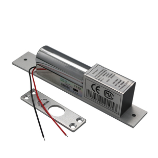 低温延时电插锁门禁锁明装暗装玻璃门12V 电子锁无框门电控插销锁