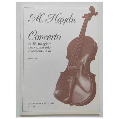 海顿 小提琴协奏曲 降B大调 总谱 布达佩斯原版乐谱书 Concerto in Sib maggiore violino solo e orchestra darchi score Z13342