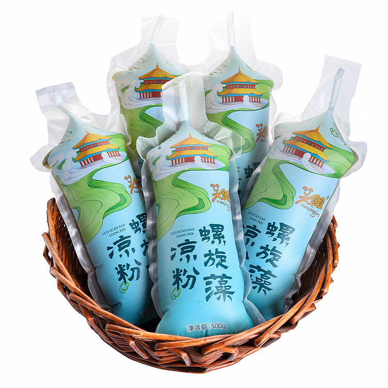 青岛老凉粉500g笑盈盈凉粉青岛特产即食石花菜海菜海藻0脂代餐