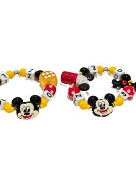 JMH小吴同学 原创设计卡通树脂米奇串珠手链儿童可爱陶瓷小众手串