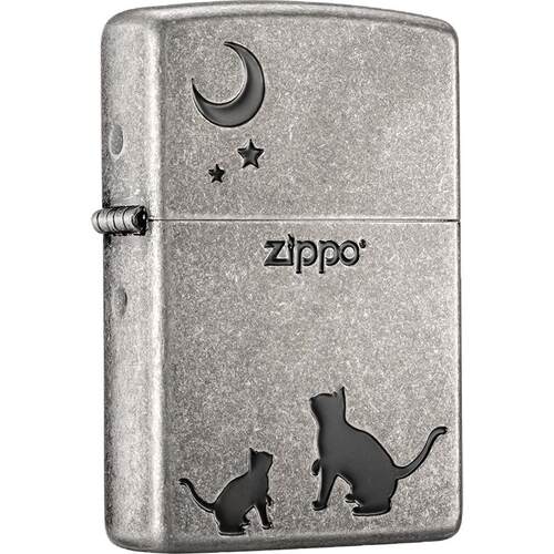Zippo官方旗舰店防风煤油打火机之宝喵望星空正品生日礼物送男生