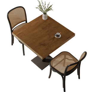 仿木纹正方形桌垫皮革氛围感防水防油防烫免洗四方咖啡茶几垫桌布