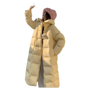 CLOUDSEASON羽绒服长款女冬季新款加厚过膝中戏小个子高级感外套