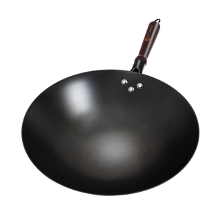 陆川生铁铸铁锅官方旗舰窒氮超轻无涂层家用炒菜锅圆底燃气灶适用