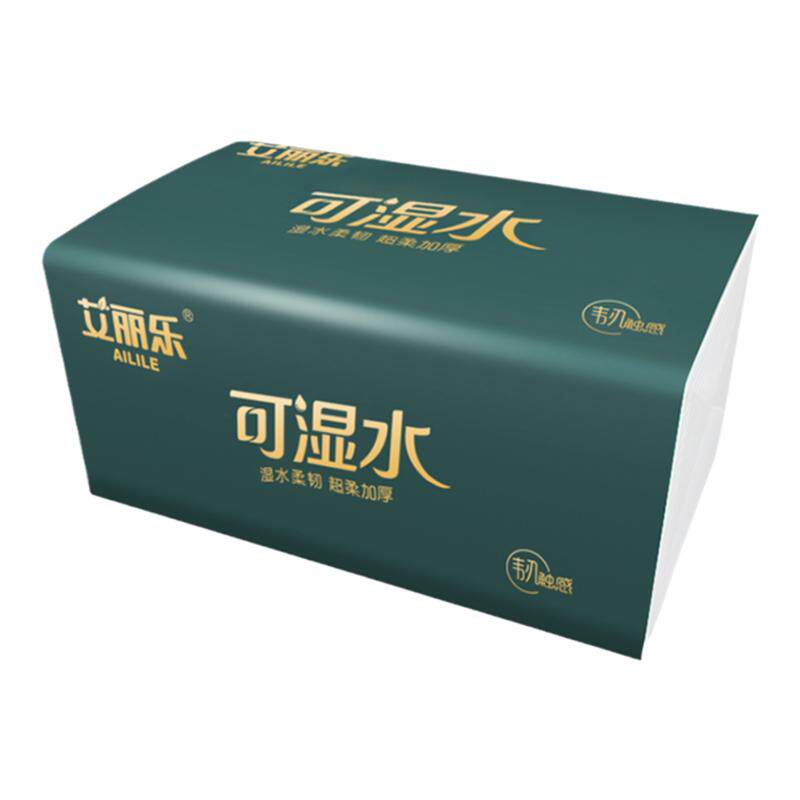 艾丽乐整箱20包可湿水抽纸