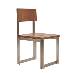 长物造物|浮岛餐椅 实木中古餐厅椅意式极简椅子家用靠背椅设计款