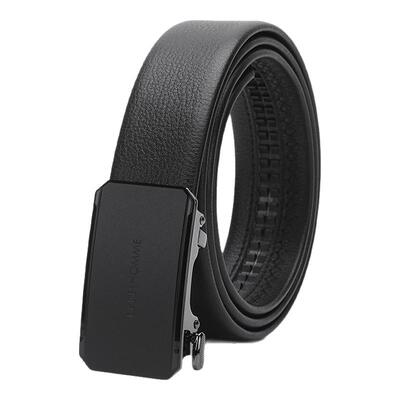 ELLEHOMME真皮男款自动扣皮带