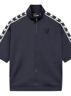 Lining/李宁正品X米奇系列男女同款宽松开衫卫衣AWDR580
