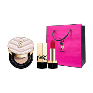 YSL圣罗兰NM口红小样+粉气垫B10小样套装粉底液唇膏便携旅行装